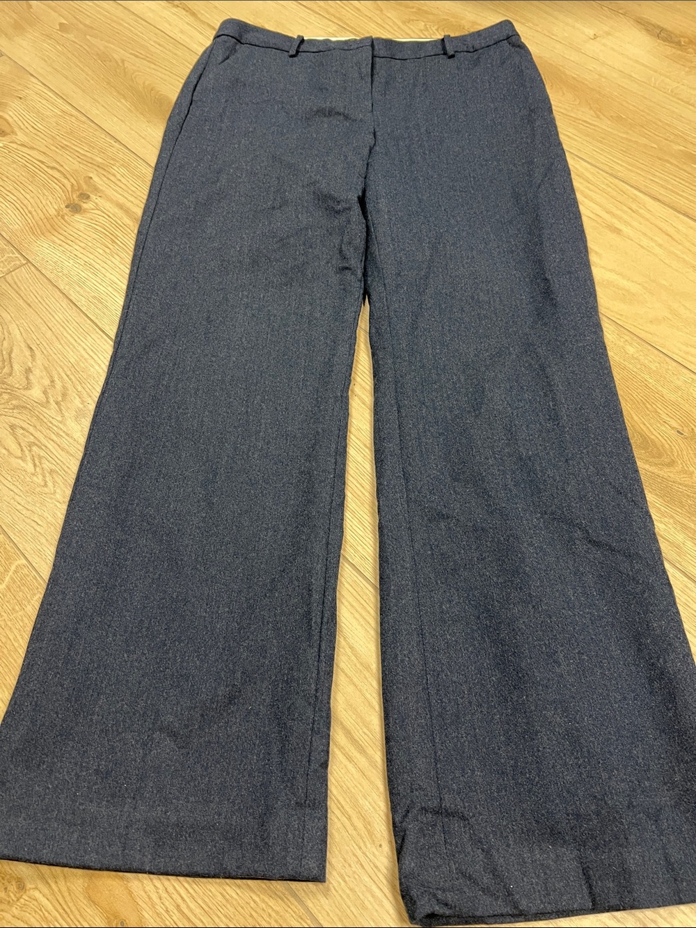 Talbots Windsor Italian flannel Dark Navy Wide-Leg Dress Pants